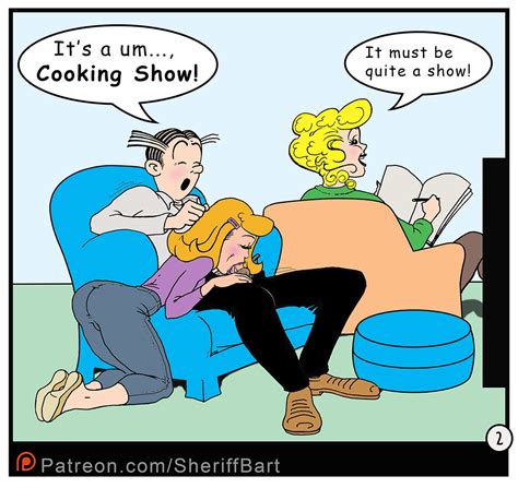 Blondie And Dagwood Cooking Show In Color Panel 2 By
