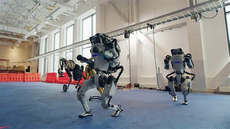 Boston Dynamics Robots Dance For Do You Love Me Youtube