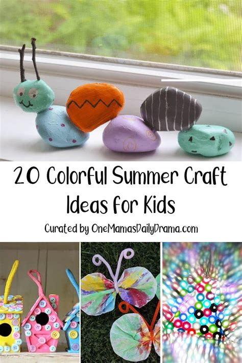 colorful summer craft ideas  kids