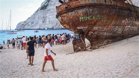 shipwrecks  secluded beaches exploring  greek island  zakynthos   york times