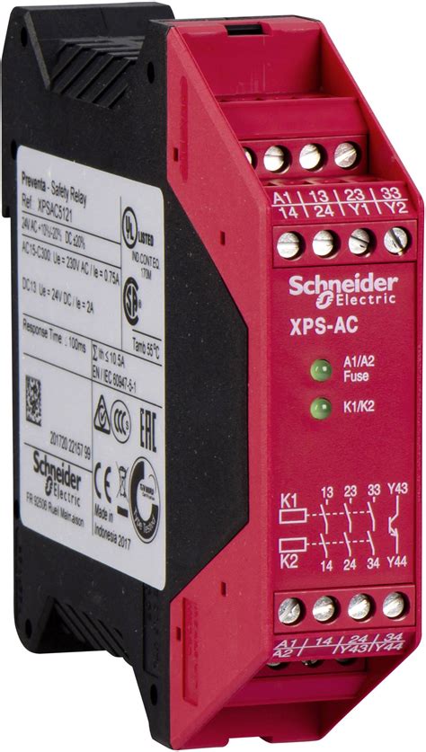 safety relay xpsac schneider electric operating voltage   dc   ac  change overs