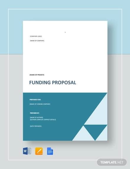 sample funding proposal template   documents   word