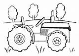 Traktor Malvorlagen Bauernhof Feld sketch template