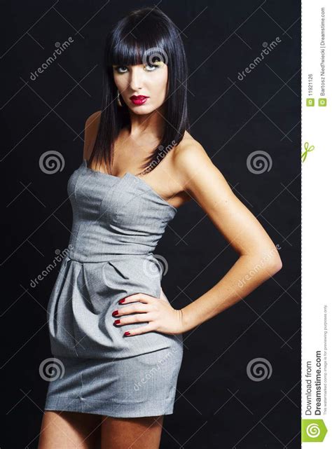 Sexy Elegant Brunette Woman Royalty Free Stock Image