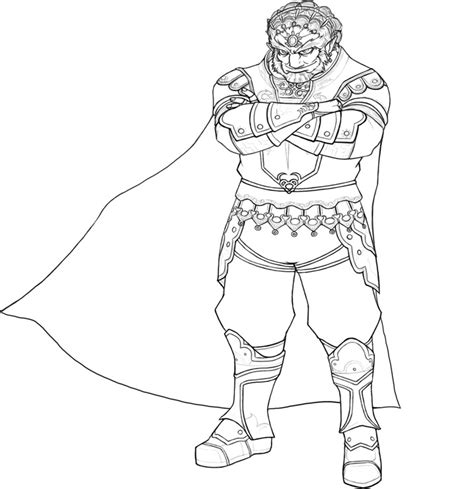 zelda ganon coloring pages printable coloring pages