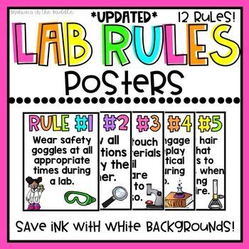 science safety posters white   science safety posters science