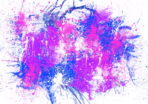 forgetmenot color multicolor effect splash blots paintings