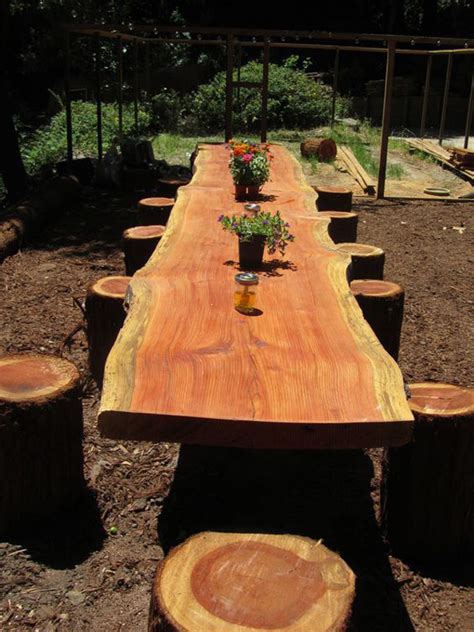 amazing diy tree log projects   garden amazing diy