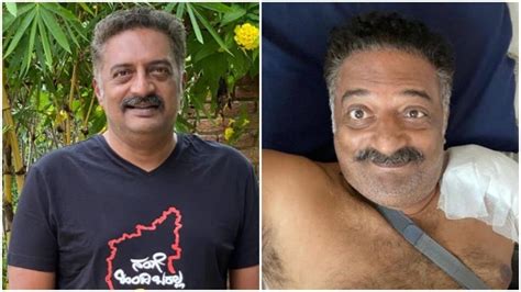 prakash raj smiles   shares pic  hospital bed  successful surgery  devil