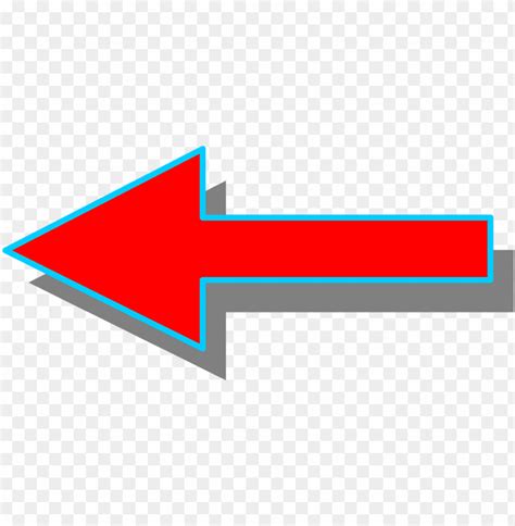 arrow left red arrow facing left png image  transparent background toppng