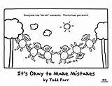 Mistakes Make Okay Todd Parr Coloring Its Pages Worksheets Different Activities Author Preschool Uh Moment Oh Color Studies Math Making sketch template