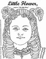 Coloring Pages Kids Catholic Therese Lisieux Wordpress Sheets sketch template