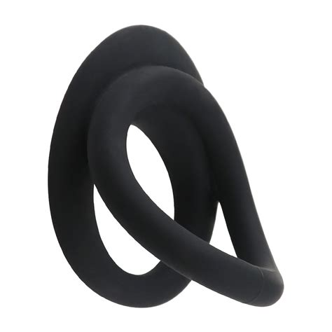 10 Pcs Lot Adult Games Black Silicone Penis Lock Ring Double Cockrings