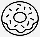 Donut Doughnut Dunkin Sprinkle Getdrawings 35kb Station sketch template