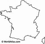France Outline Map Blank Maps Europe Country North Worldatlas Geographical Geography Countries Print Atlas Gif Above Located Western Represents Downloaded sketch template