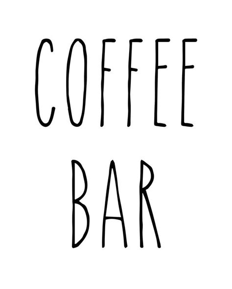 rae dunn printable coffee bar signs dunn coffee printables