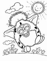 Furby Coloring Pages Cartoon Furbies Printable Color Sheets Sheet Character Kids Print Coloringpages1001 Tweet Back sketch template