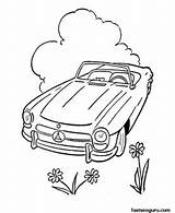 Coloring Pages Car Printable Cars Kids Fast Convertible Cabrio Sheets Mercedes Peterbilt Color Print Vehicles Go Library Clipart Popular Raising sketch template