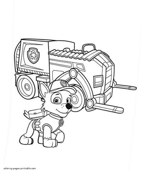 paw patrol  printable coloring pages rocky coloring pages