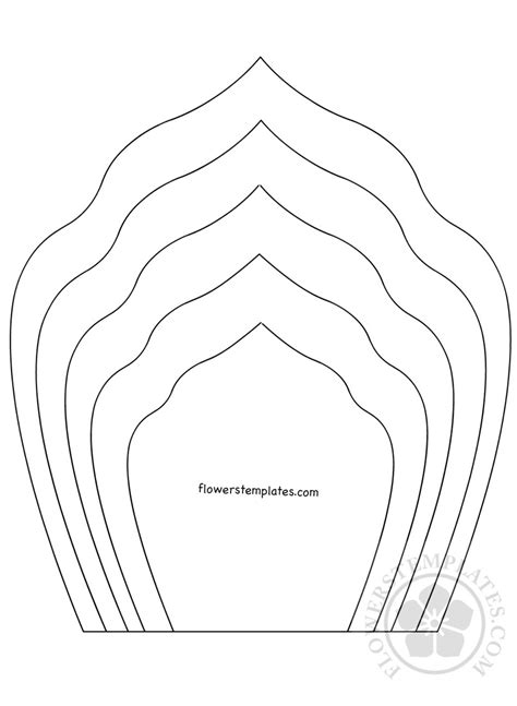 paper flower templates printable discover  beauty