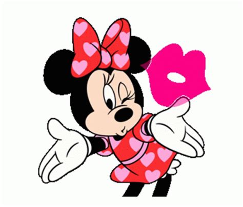 minnie mouse kiss gif minniemouse kiss blowkiss discover share