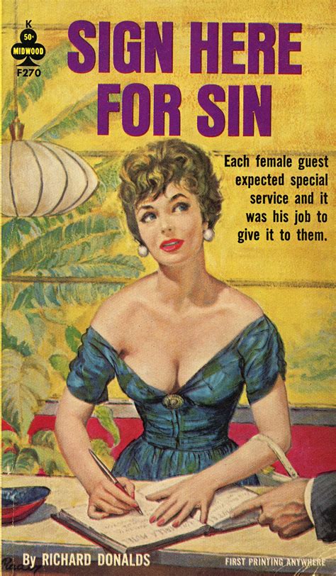 Sign Here For Sin Pulp Covers