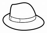 Hat Coloring Printable Large Pages sketch template