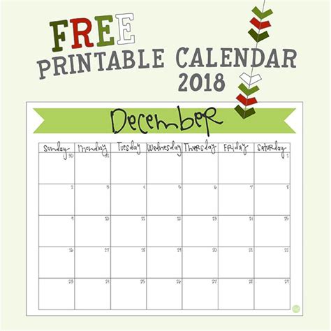 december  calendar  printable  craft eat