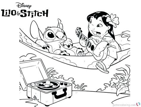 lilo  stitch printable coloring pages  getdrawings