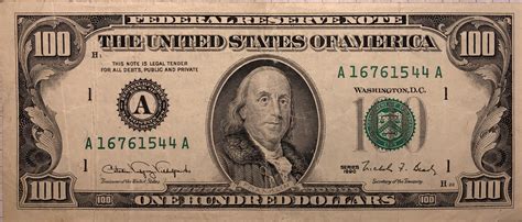 dollars federal reserve note small portrait  security thread united states numista