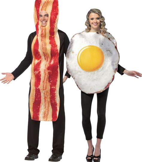 Bacon Slice And Fried Eggs Couples Costume In 2020 Couples Costumes