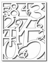 Die Stamper Frantic Collage Number Precision Panel Card Franticstamper sketch template