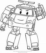 Poli Robocar Coloring Pages Drawing Getdrawings Printable Paintingvalley sketch template