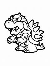 Bowser Enemies Castle sketch template