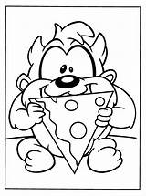Looney Coloring Baby Tunes Pages Disney Taz Previous Dibujo sketch template