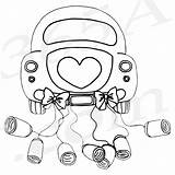 Married Just Car Clipart Drawing Honeymoon Wedding Clip Auto Etsy Couple Coloring Sketch Precious Moments Angel Getdrawings Pages Cars Buy sketch template