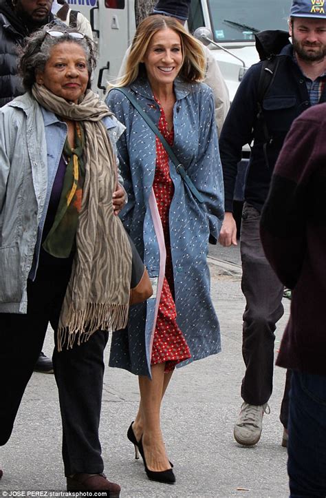 Sarah Jessica Parker Dons Two Wintry Coats For Filming