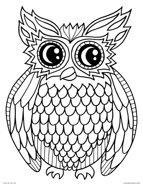 printable owl pictures printable word searches