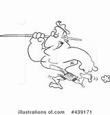 Javelin Clipart Illustration Royalty Toonaday Rf sketch template