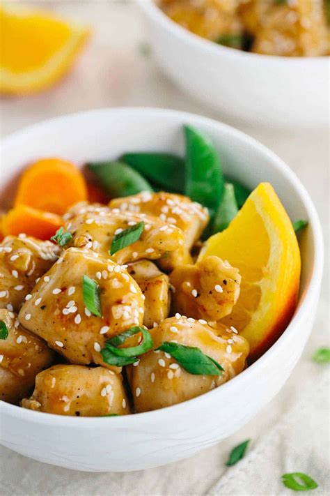 healthier  pan chinese orange chicken recipe jessica gavin