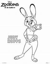 Coloring Sheets Zootopia Pages Judy Printables Hops Disney Hopps Pdf Activity sketch template