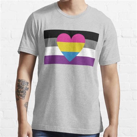 Asexual Panromantic Flag T Shirt By Dlpalmer Redbubble