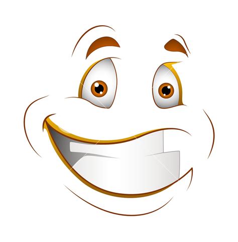 Happy Smile Vector Cartoon Face Royalty Free Stock Image Storyblocks
