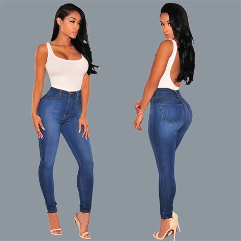 Lguc H Sexy Hip Jeans With High Waist Women 2018 Tight Stretch Jeans