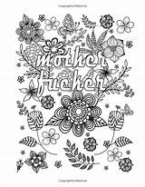 Coloring Pages Book Adult Books Swear sketch template