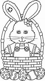 Easter Basket Coloring Pages Bunny Colouring Printables Kids Printable Sheets Color Eggs Spring Standing Books Crafts Surprise Egg Adult Book sketch template