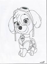 Paw Patrol Skye Coloring Sky Pages Colouring Para Colorear Sheets Printable Dibujos Print Drawing Canina Pintar Party Birthday Color Chase sketch template