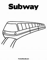 Subway Train Coloring Pages Drawing Underground Colouring Metro Sheets Printable Getcolorings Getdrawings Coloringhome Print sketch template