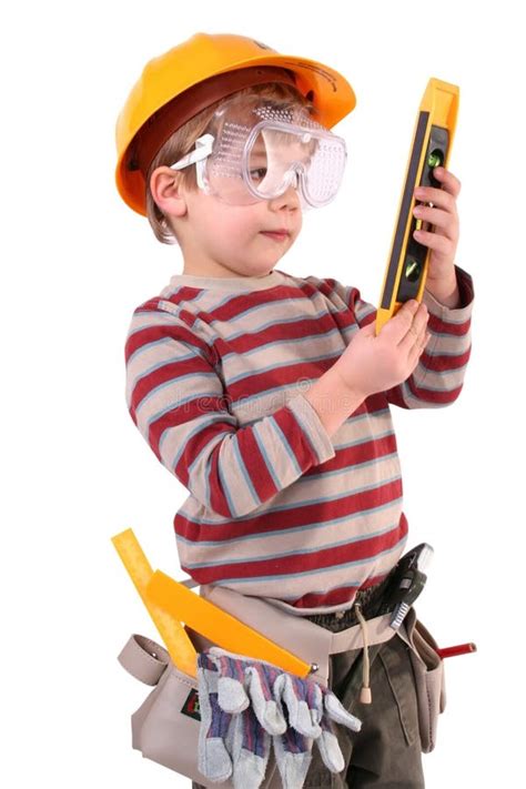 young builder stock image image  powerful handyman