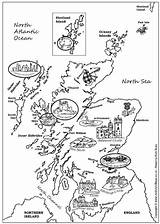 Scotland Map Colouring Pages Coloring Scottish Kids Worksheet Activities St Burns Crafts Ecosse Worksheets Morag Katie Activityvillage Flag Andrews Night sketch template